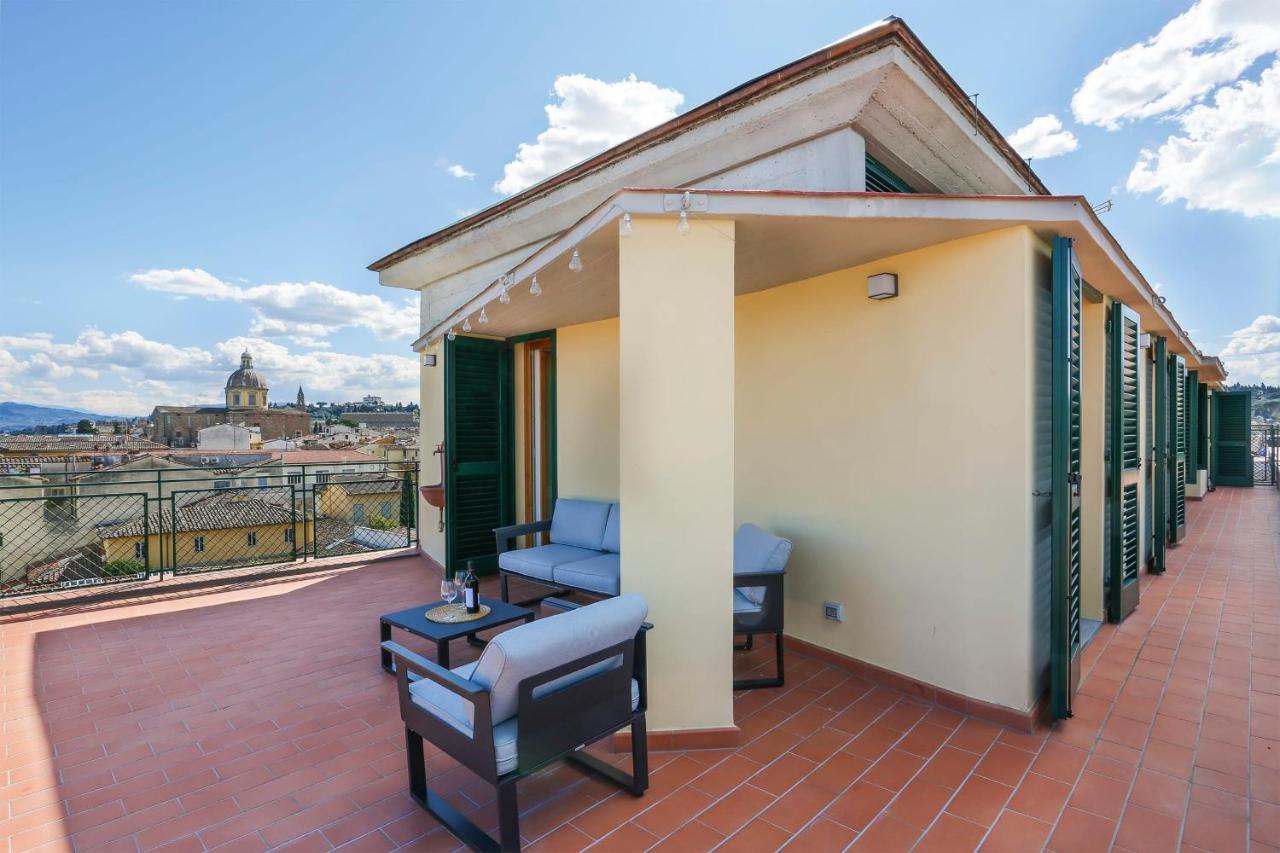 Ferienwohnung Penthouse With Big Terrace In Oltrarno Florenz Exterior foto